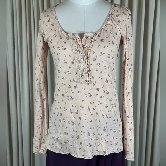 VTG Free People Long Sleeve - Picture 2 of 9